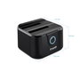 TooQ TQDS-802B Docking Station USB 3.0 para Discos Duros HDD/SSD 2.5" y 3.5" hasta 8TB con Clonación